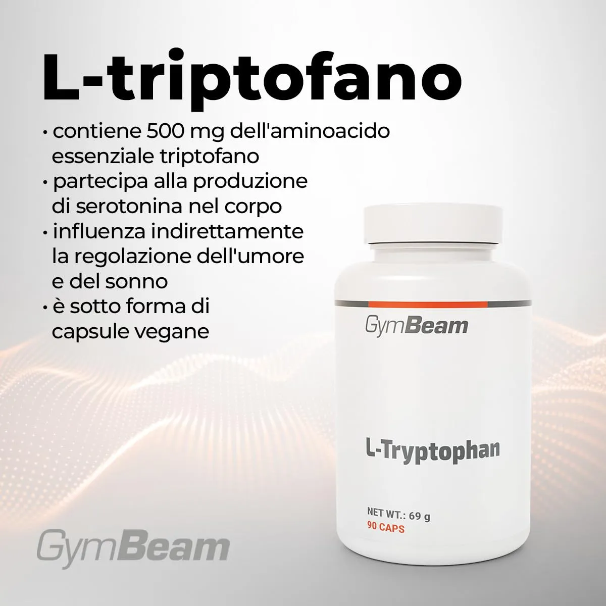 GymBeam L-Triptofano Capsule 500mg Vegano per Sonno