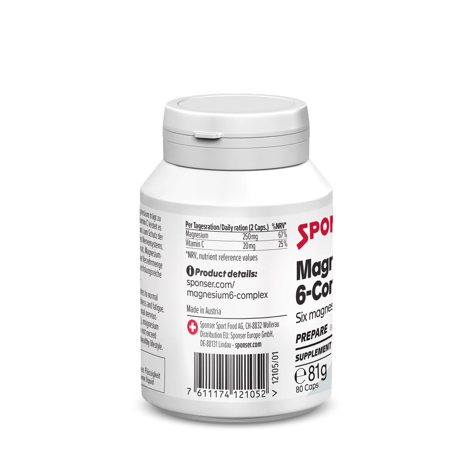 Sponser Magnesium 6-Complex magnesio 80 capsule