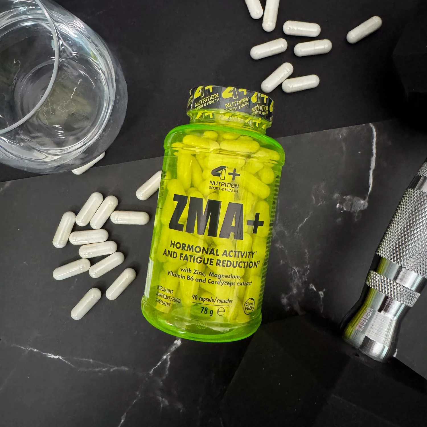 4 Plus Nutrition ZMA+ Zinco Magnesio 90 Capsule Energia