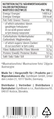 GymBeam Riso Nero Jasmine Bio riso 500 g
