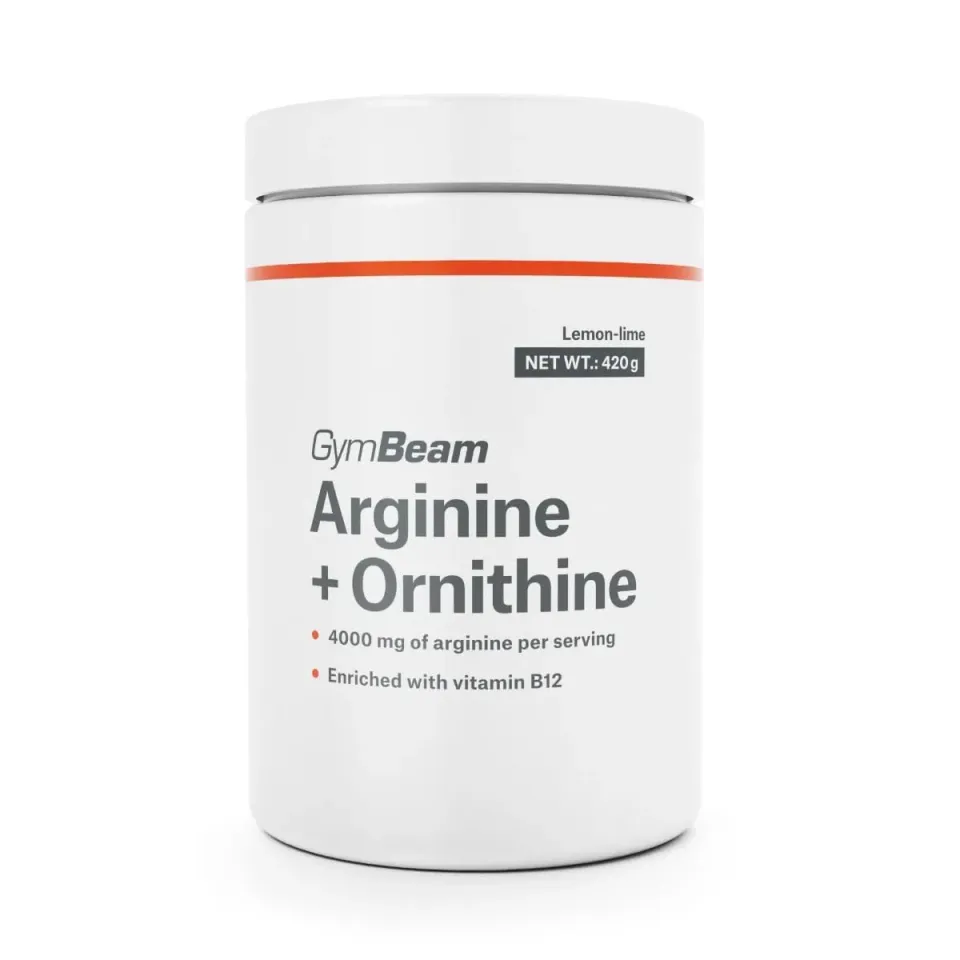 GymBeam Arginina Ornitina polvere 420 g lemon lime B12