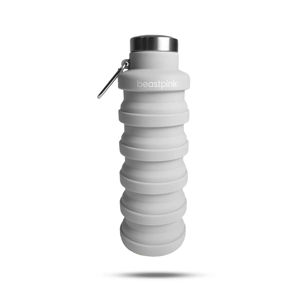 GymBeam Borraccia Pieghevole 500 ml bottiglia silicone grigia