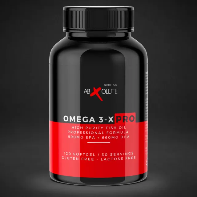 ABXOLUTE NUTRITION OMEGA 3-X PRO olio pesce 120 capsule EPA DHA