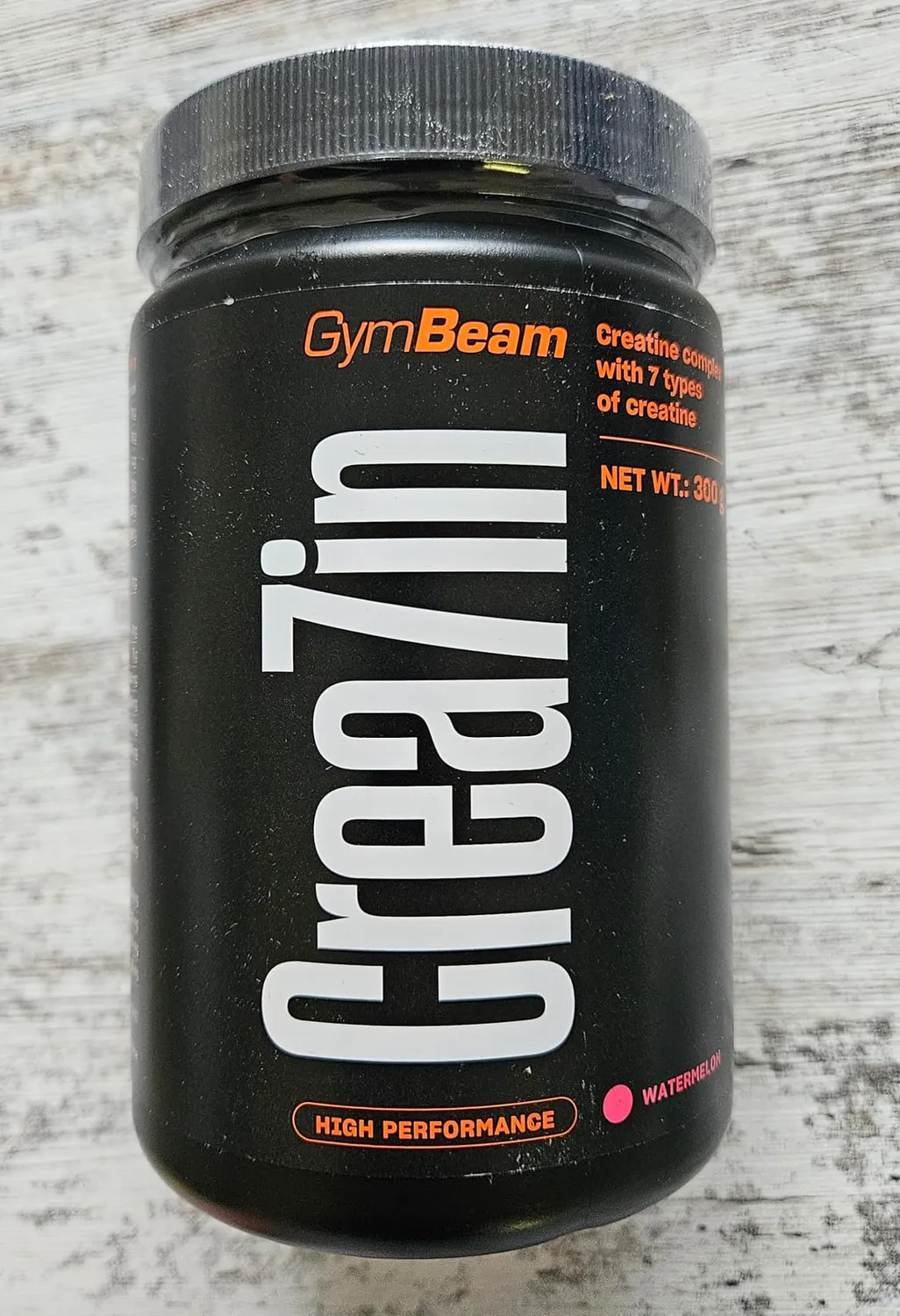 GymBeam Crea7in creatina polvere 600 g watermelon 7 tipi