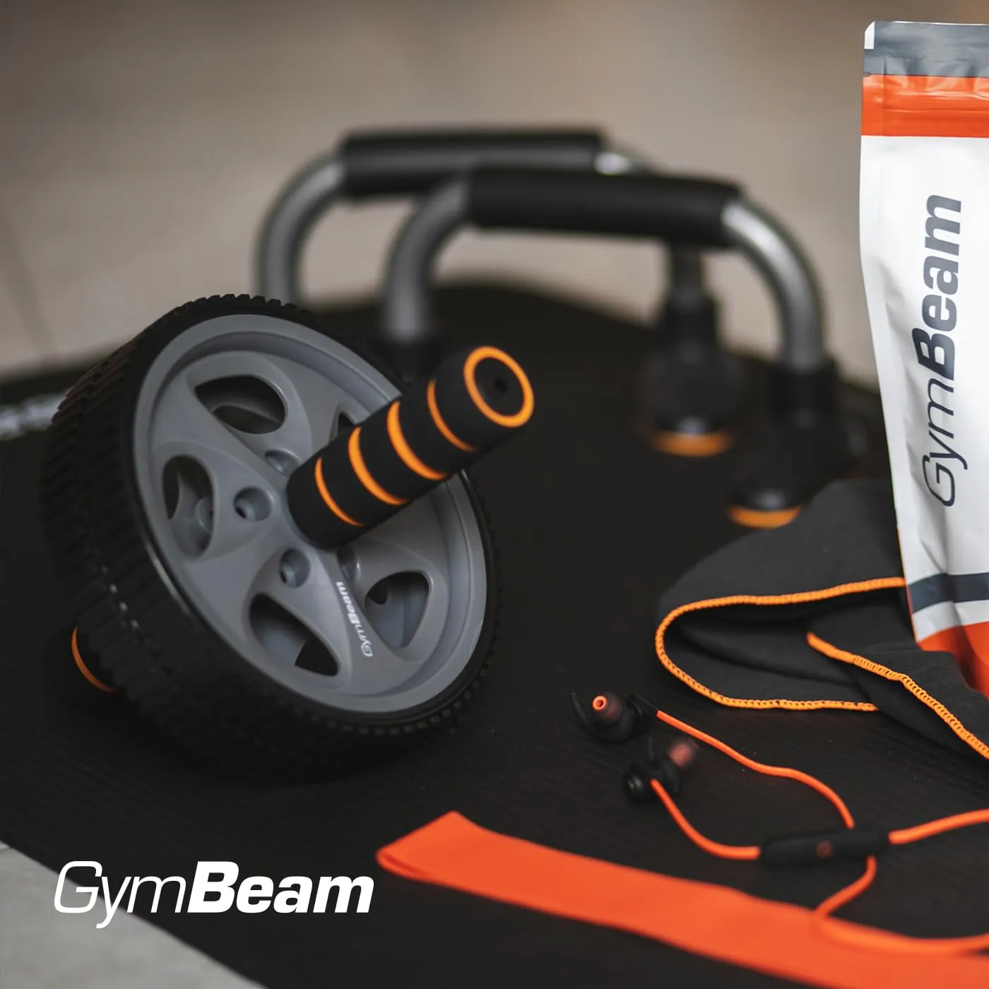 GymBeam Ab Wheel Ruota Addominali Doppia