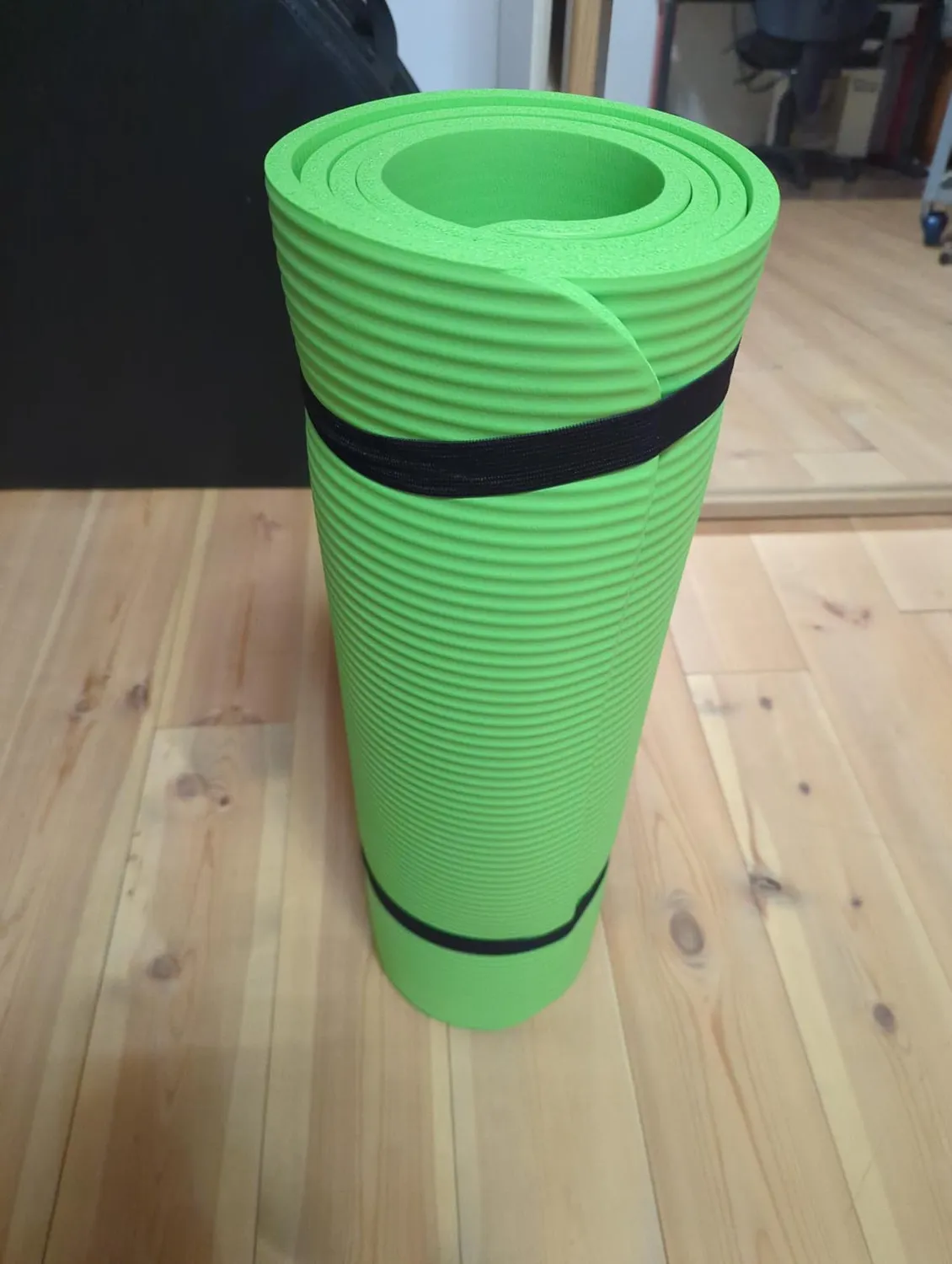 GymBeam Tappetino Yoga Antiscivolo Nero 180x61x1 cm PVC