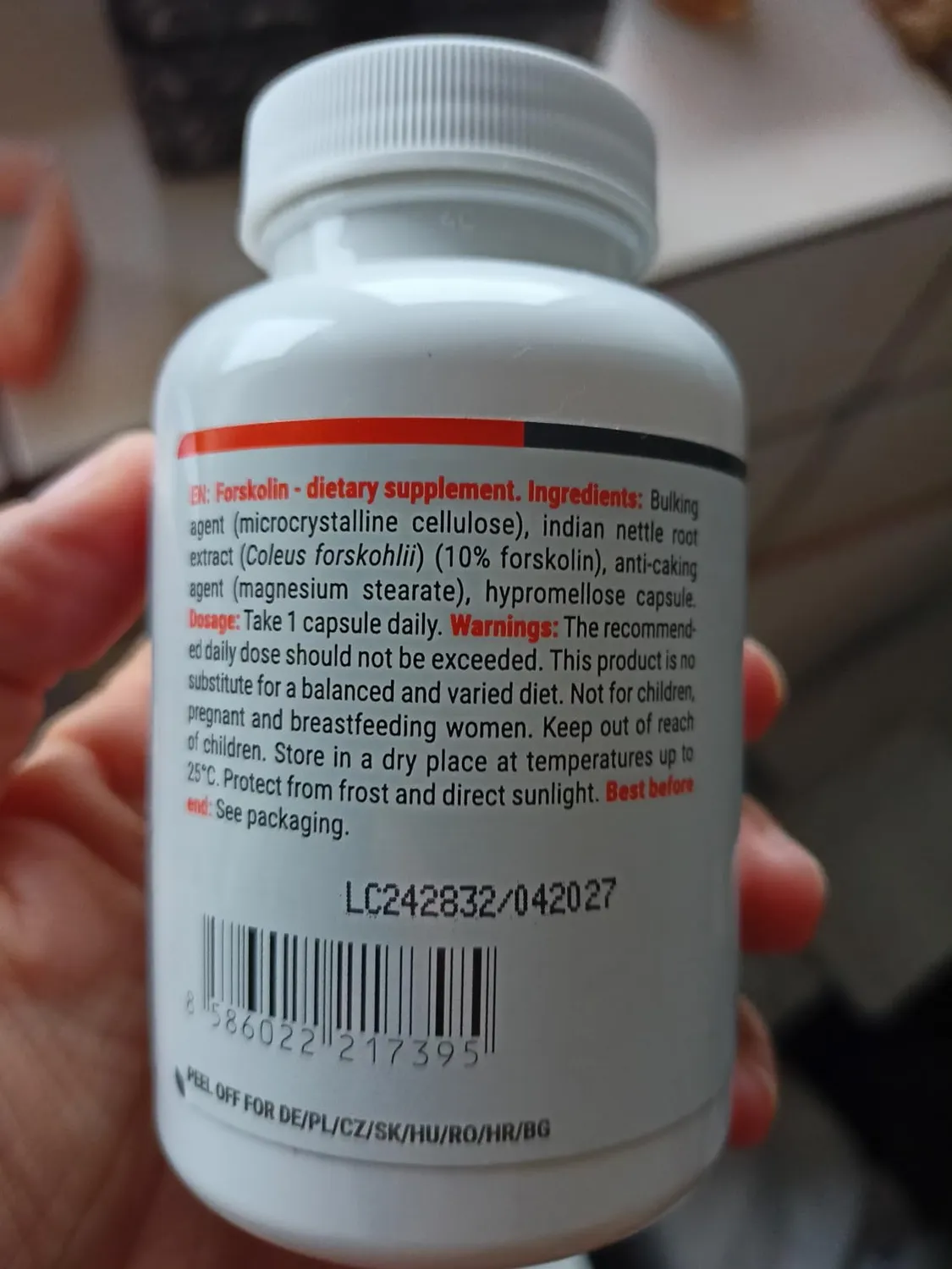 GymBeam Coleus Forskohlii capsule 10% forskolina 60