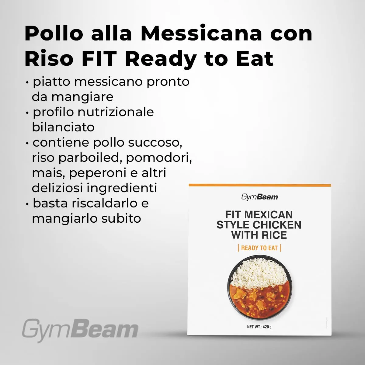 GymBeam Pollo Messicana pasto pronto 6 x 420 g