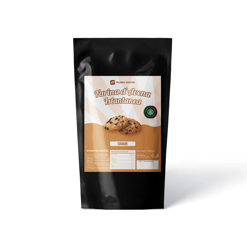 Push More FDO Farina Avena Istantanea 1kg Cioccolato Bianco