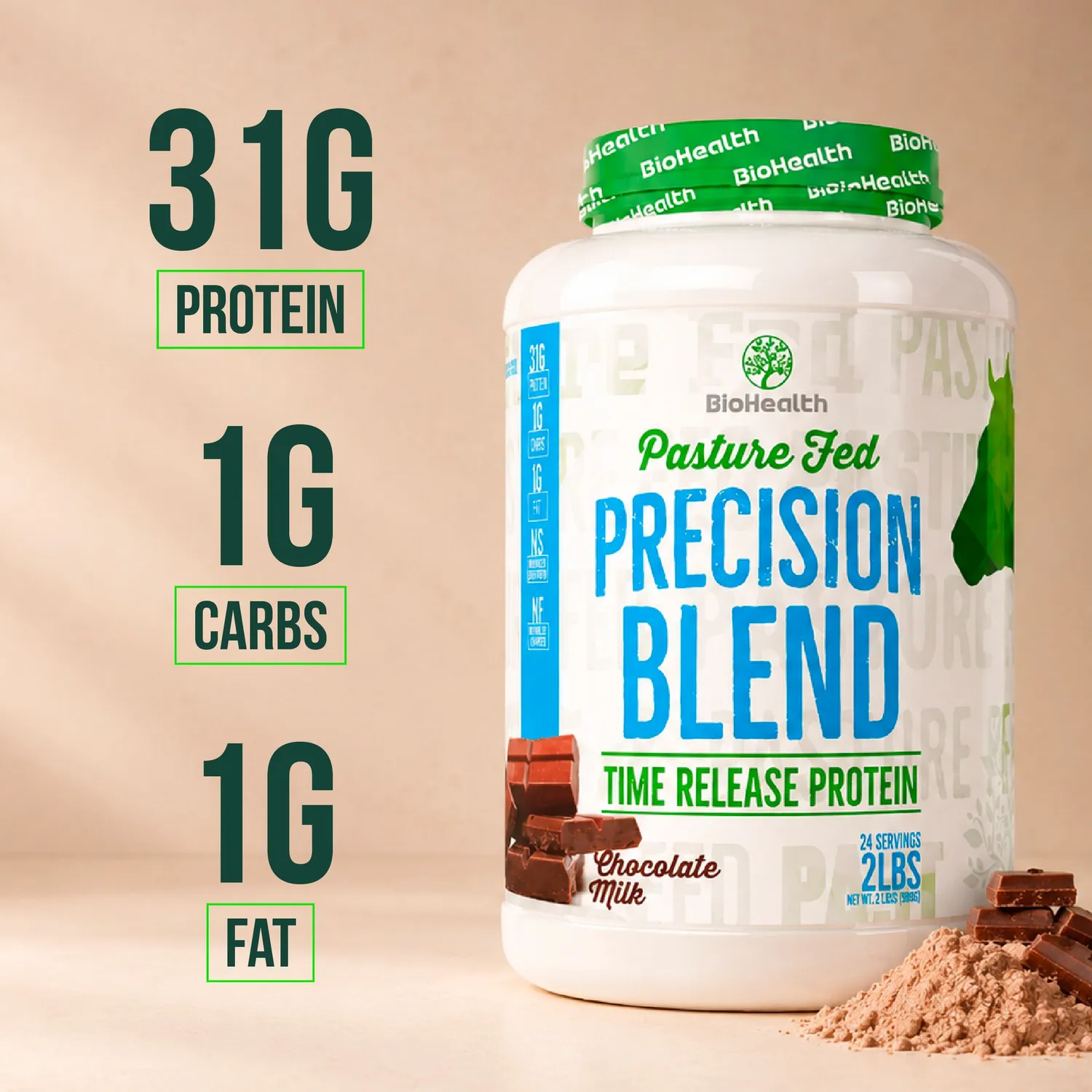 BioHealth Precision Blend proteine vaniglia 2 lb isolate