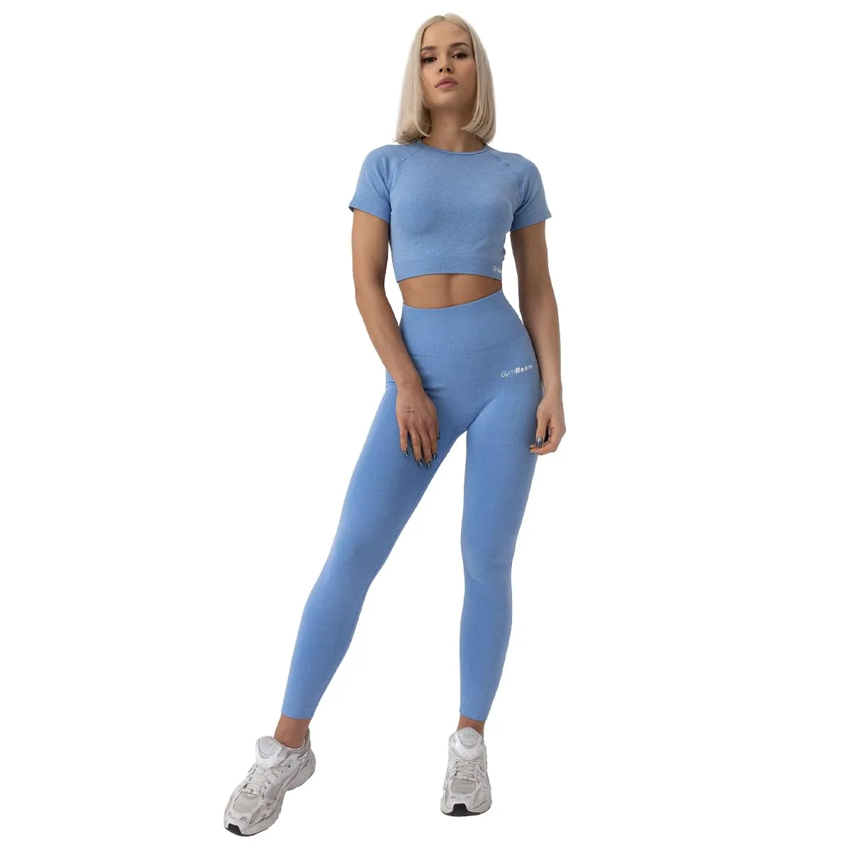 GymBeam Flo crop top donna maniche corte seamless