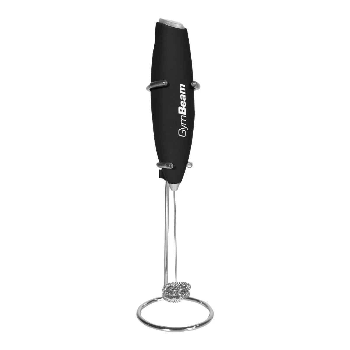 GymBeam Montalatte Portatile frullino 2 fruste con supporto