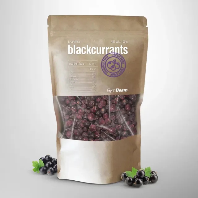 GymBeam Ribes Nero Liofilizzato frutta 100g senza zucchero