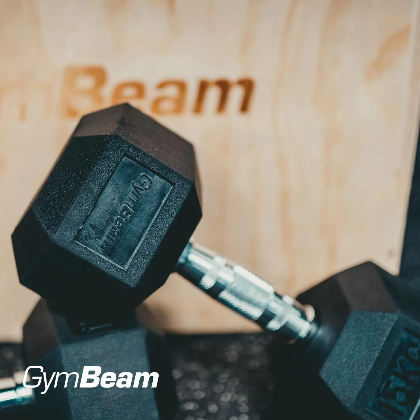 GymBeam Manubrio Esagonale gomma 35 kg forza