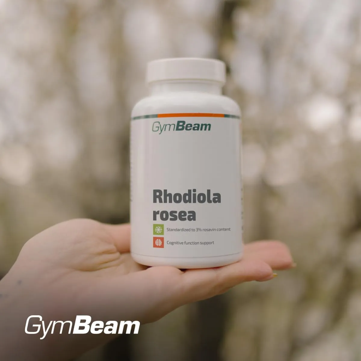 GymBeam Rhodiola Rosea Capsule 90cps Adattogeno Forte
