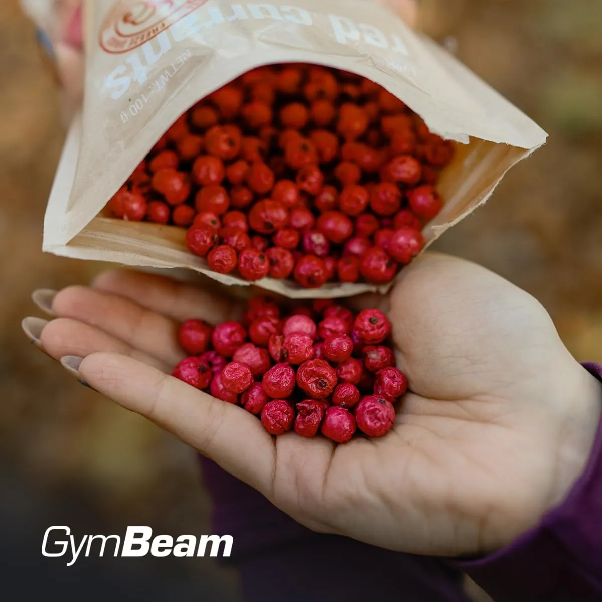 GymBeam Ribes Rosso Liofilizzato 100g senza zuccheri
