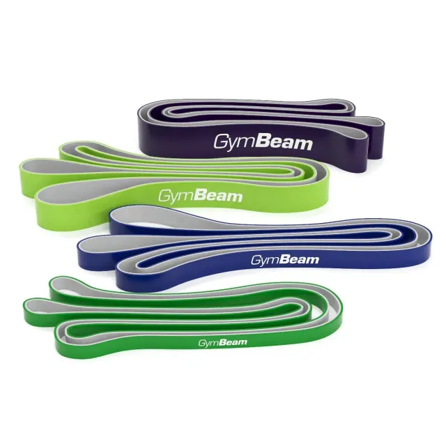 GymBeam DuoBand Fasce Elastiche Fitness 4 Pezzi 9-54 kg