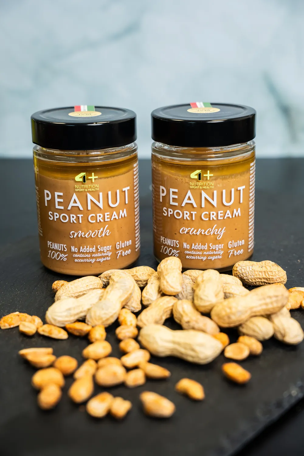 4 Plus Nutrition Peanut Sport Cream crema arachidi crunchy 300 g