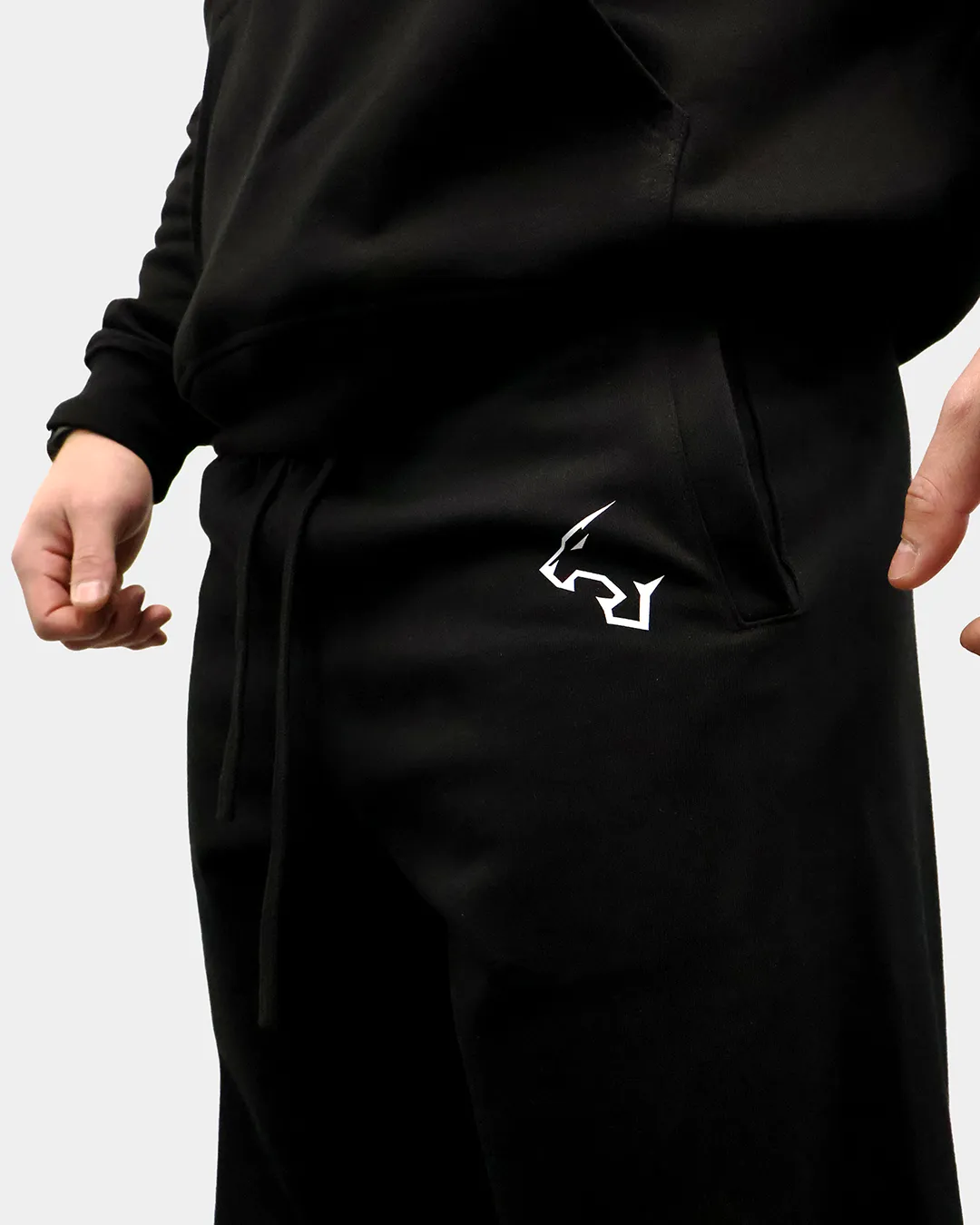 Push More Jogger pantaloni sportivi neri uomo palestra