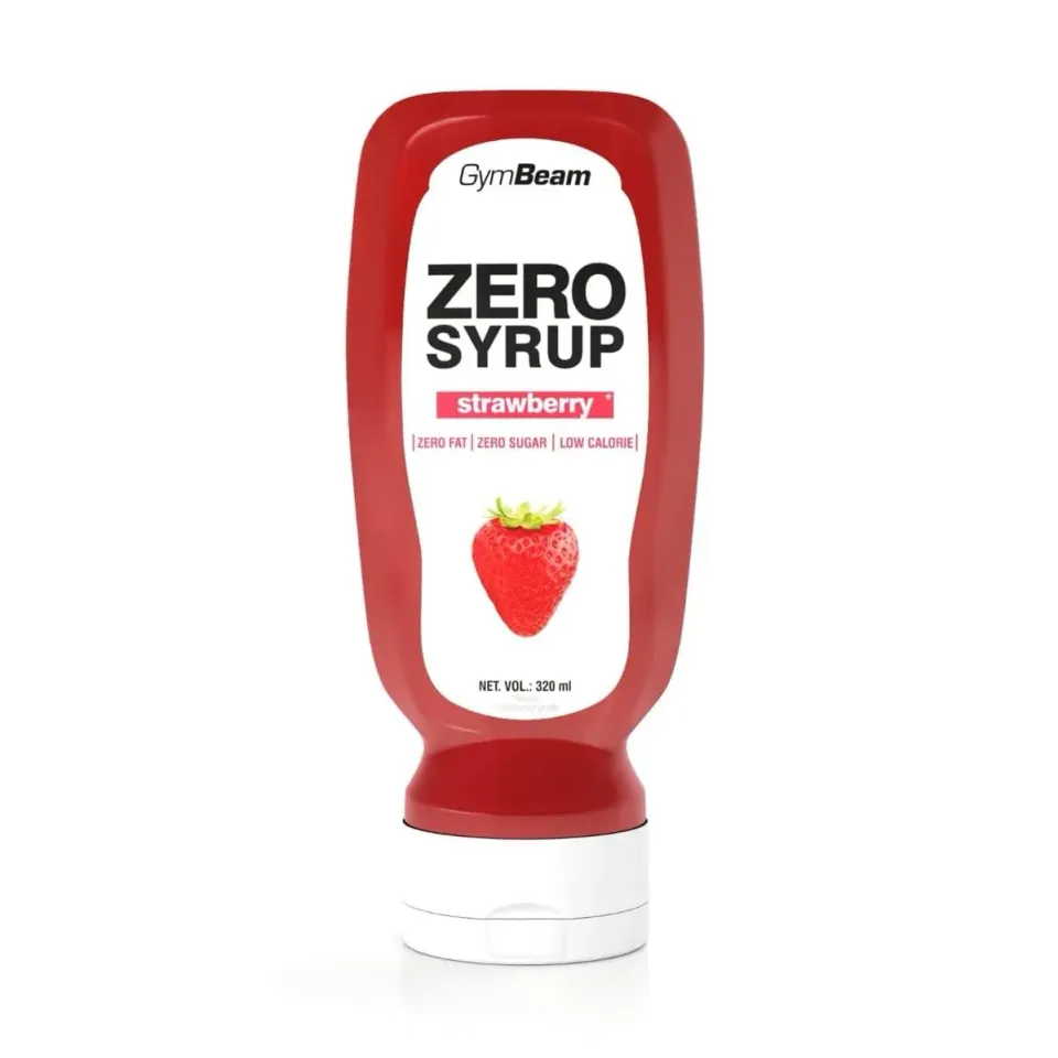 GymBeam Zero Sciroppo Fragola 6x320 ml Senza Zucchero