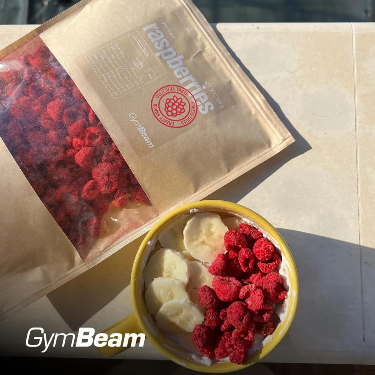 GymBeam Lamponi Liofilizzati frutta 100 g