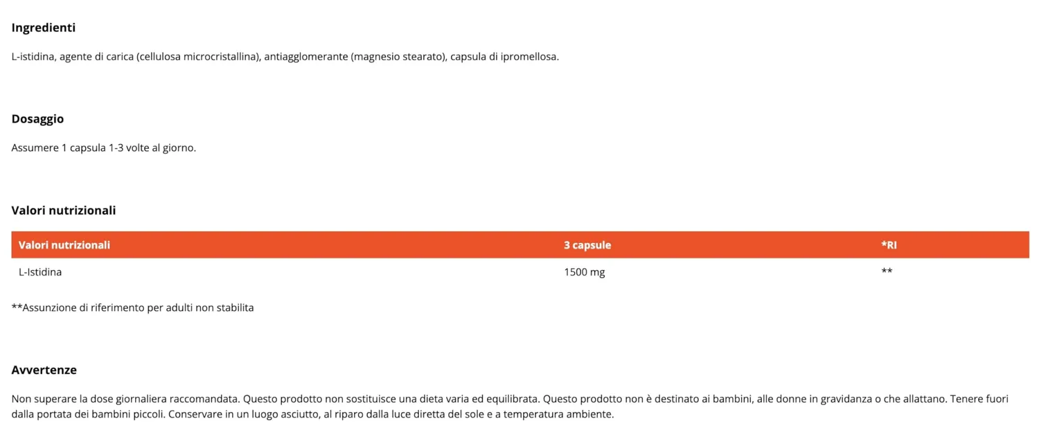 GymBeam L-Istidina Capsule 90 cps Vegane