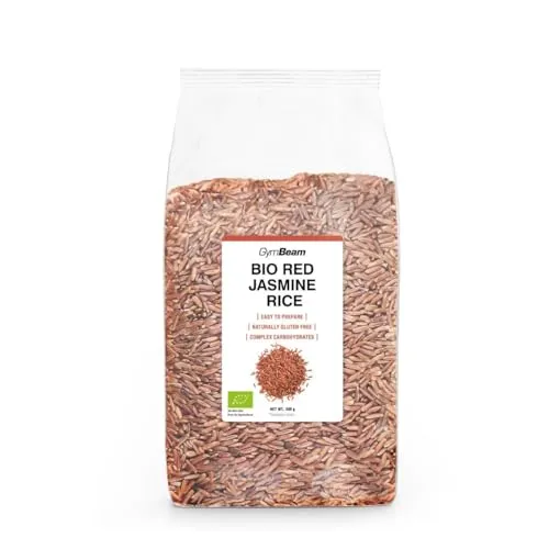 GymBeam Riso Rosso Jasmine Integrale 500 g bio