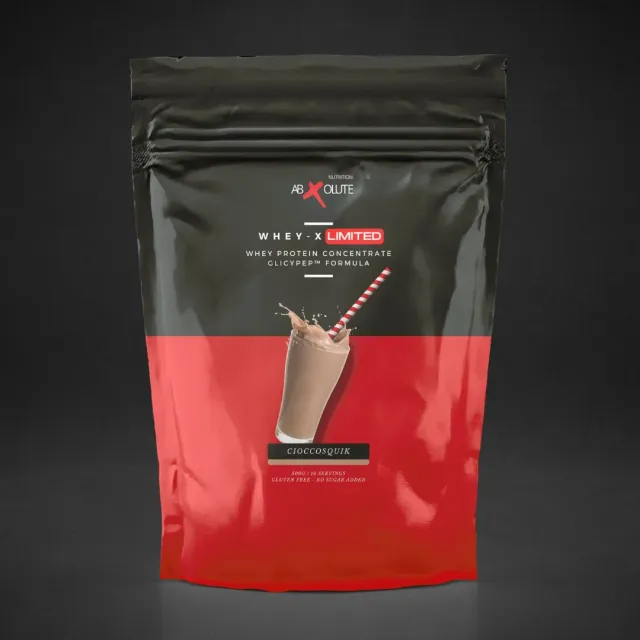 ABXOLUTE NUTRITION WHEY-X whey concentrate 1kg Cioccosquik