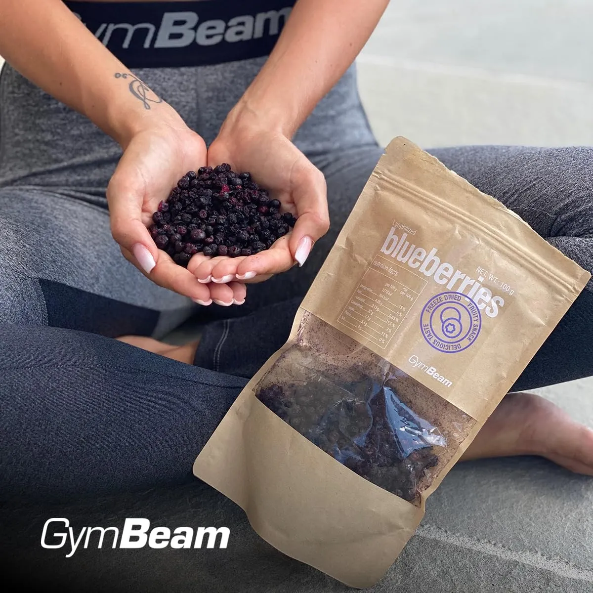 GymBeam Mirtilli Liofilizzati 100g senza zuccheri