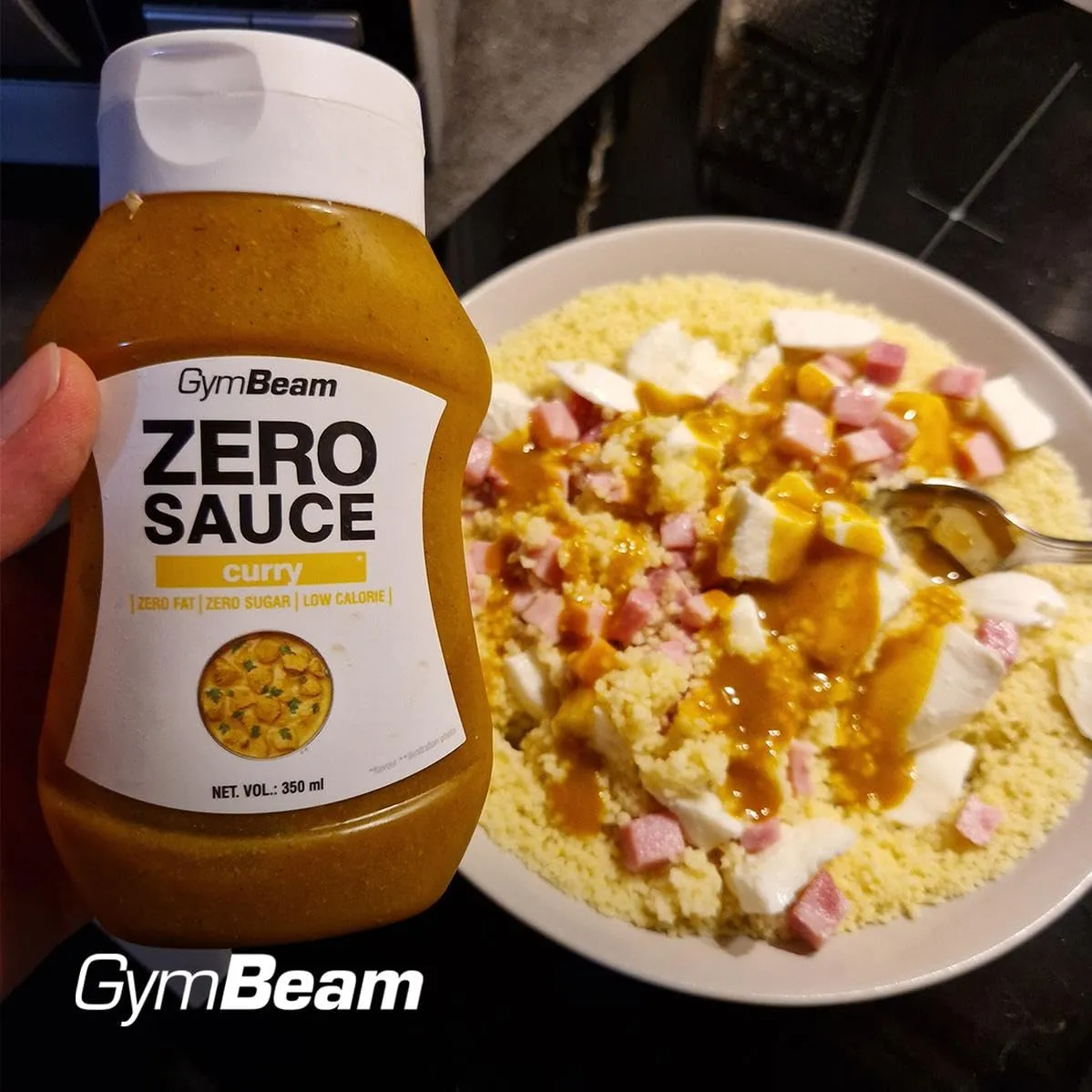 GymBeam Salsa Zero Curry 350 ml senza calorie