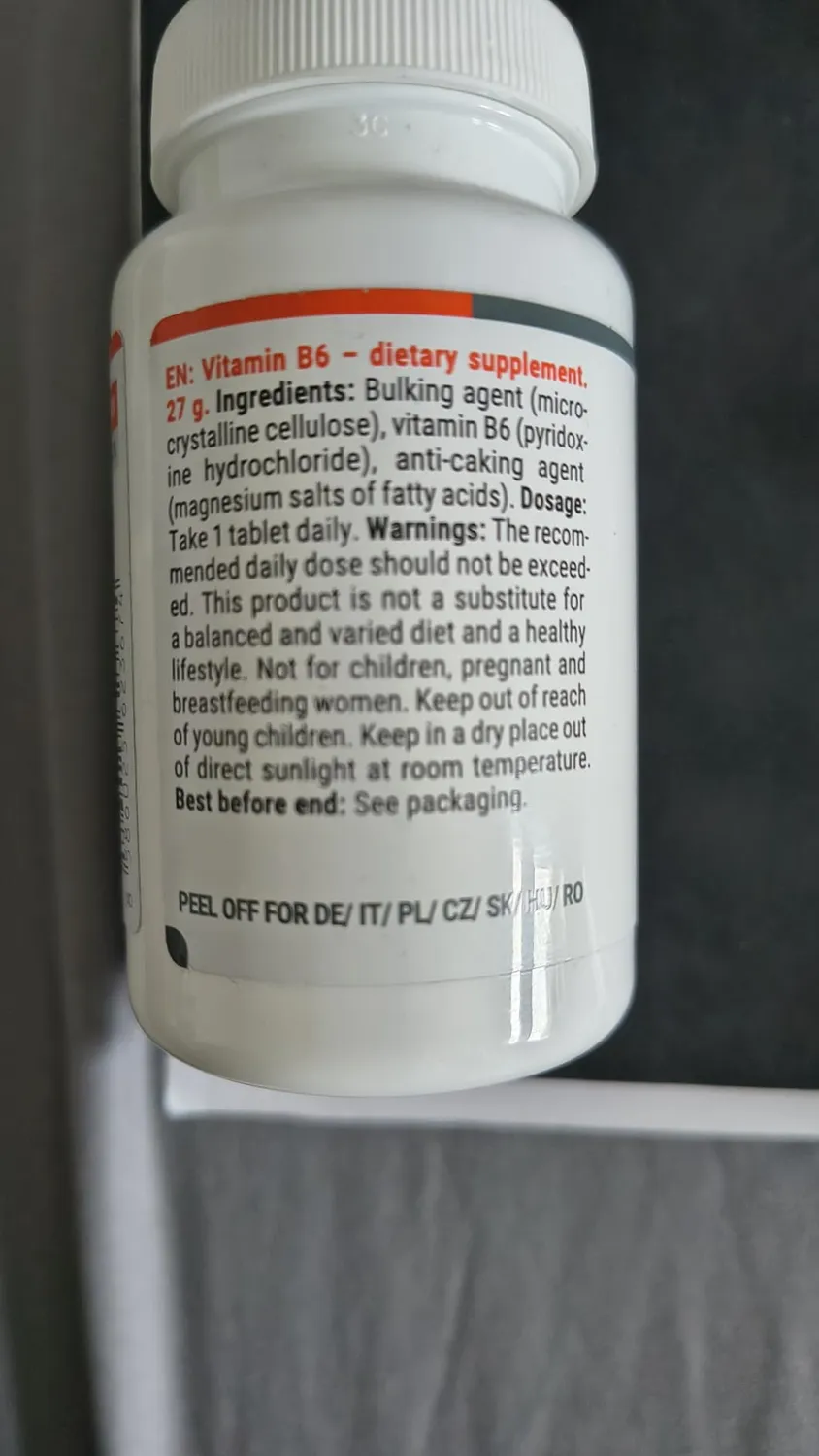 GymBeam Vitamina B6 Integratore 90 Compresse Fatica