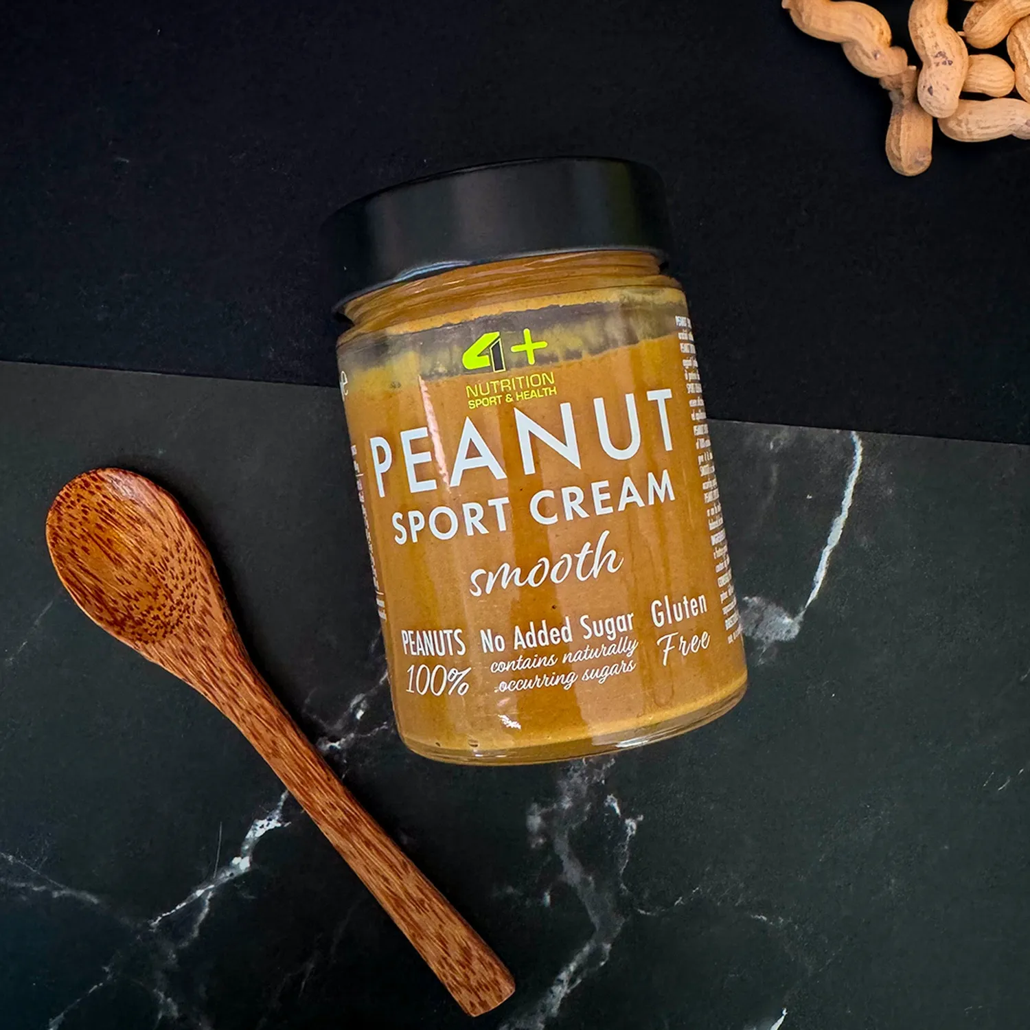 4 Plus Nutrition Peanut Sport Cream crema arachidi crunchy 300 g