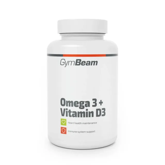 GymBeam Omega 3 Vitamina D3 Capsule 90 cps Cuore