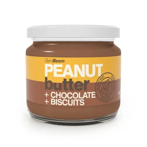 GymBeam Burro Arachidi Cioccolato Biscotti 340 g
