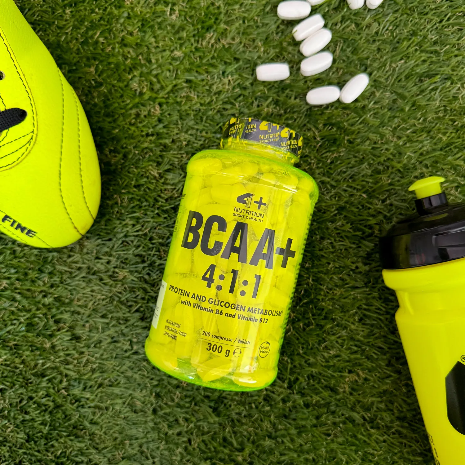 4 Plus Nutrition BCAA+ 4:1:1 Aminoacidi 200 Compresse