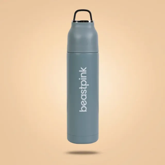 GymBeam Sense Borraccia Termica 500 ml Click-Clack 12 Ore