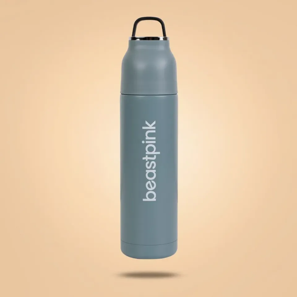 GymBeam Sense Borraccia Termica 500 ml Click-Clack 12 Ore
