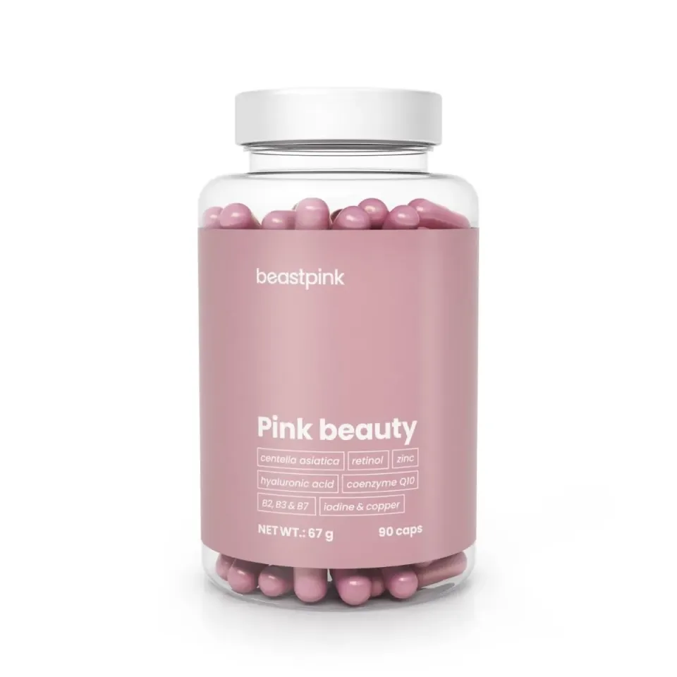 GymBeam Pink Beauty integratore bellezza 90 capsule ialuronico