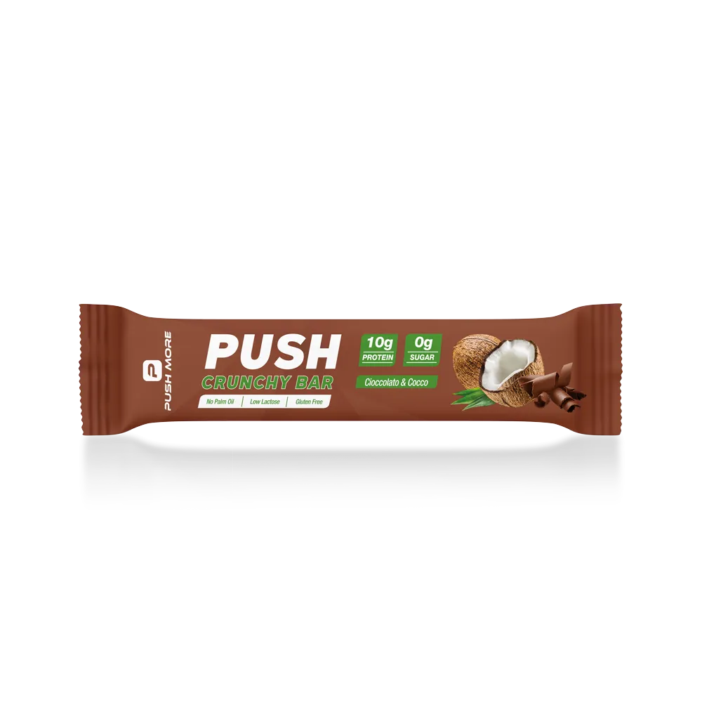 Push More Push Crunchy Bar barretta proteica 35 g cioccolato low carb