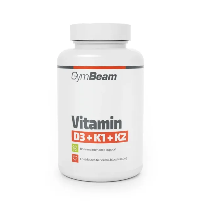 GymBeam D3+K1+K2 integratore 60 capsule 2200 UI
