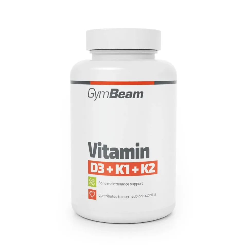 GymBeam D3+K1+K2 integratore 60 capsule 2200 UI