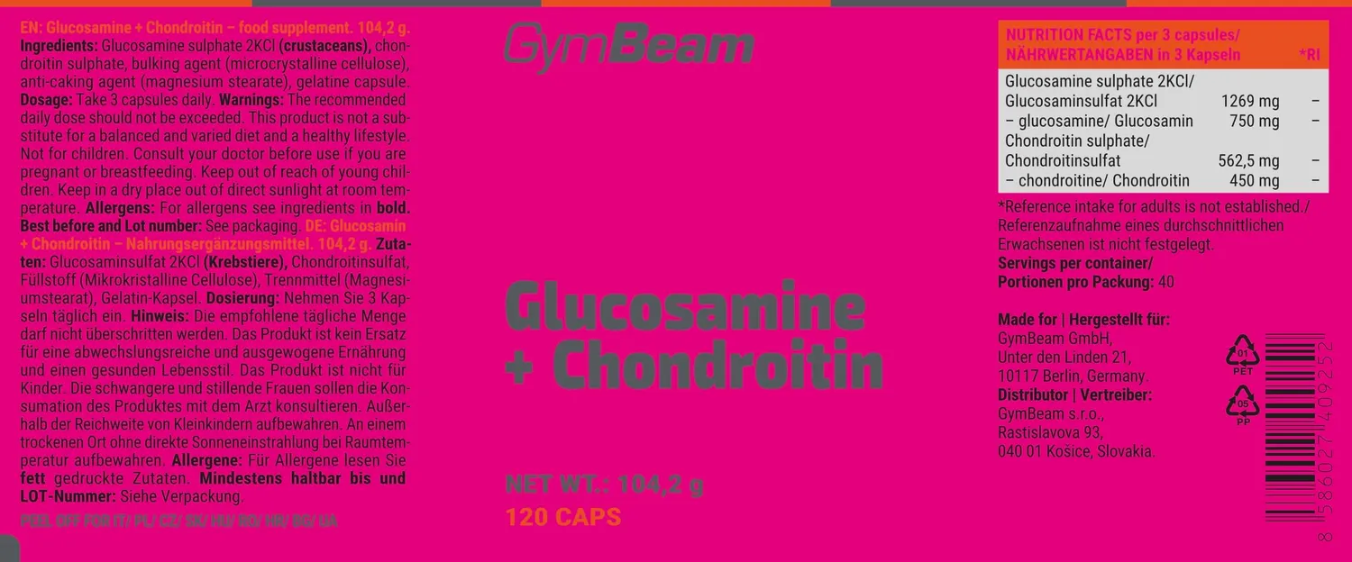 Gym Beam Glucosamina Condroitina capsule articolazioni mobili