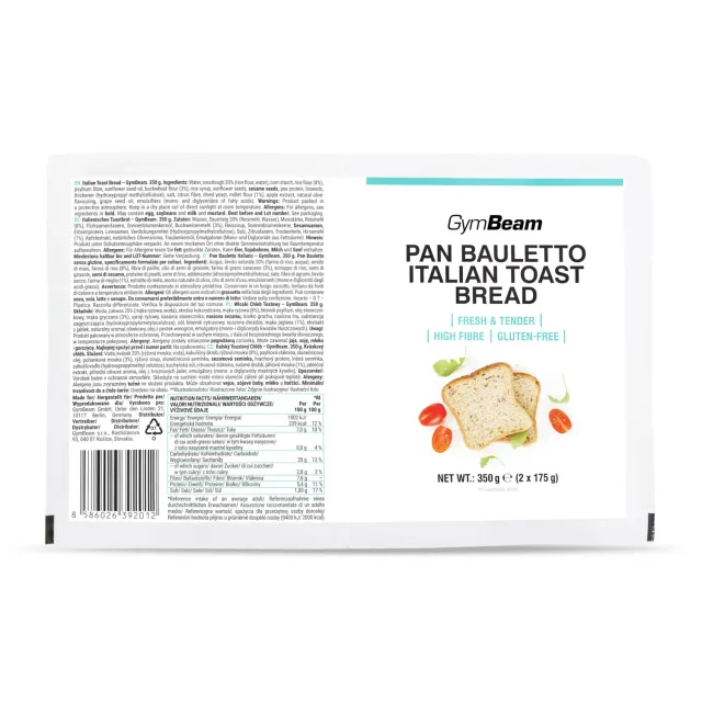 GymBeam Bread Pane Bauletto Senza Glutine 350 g