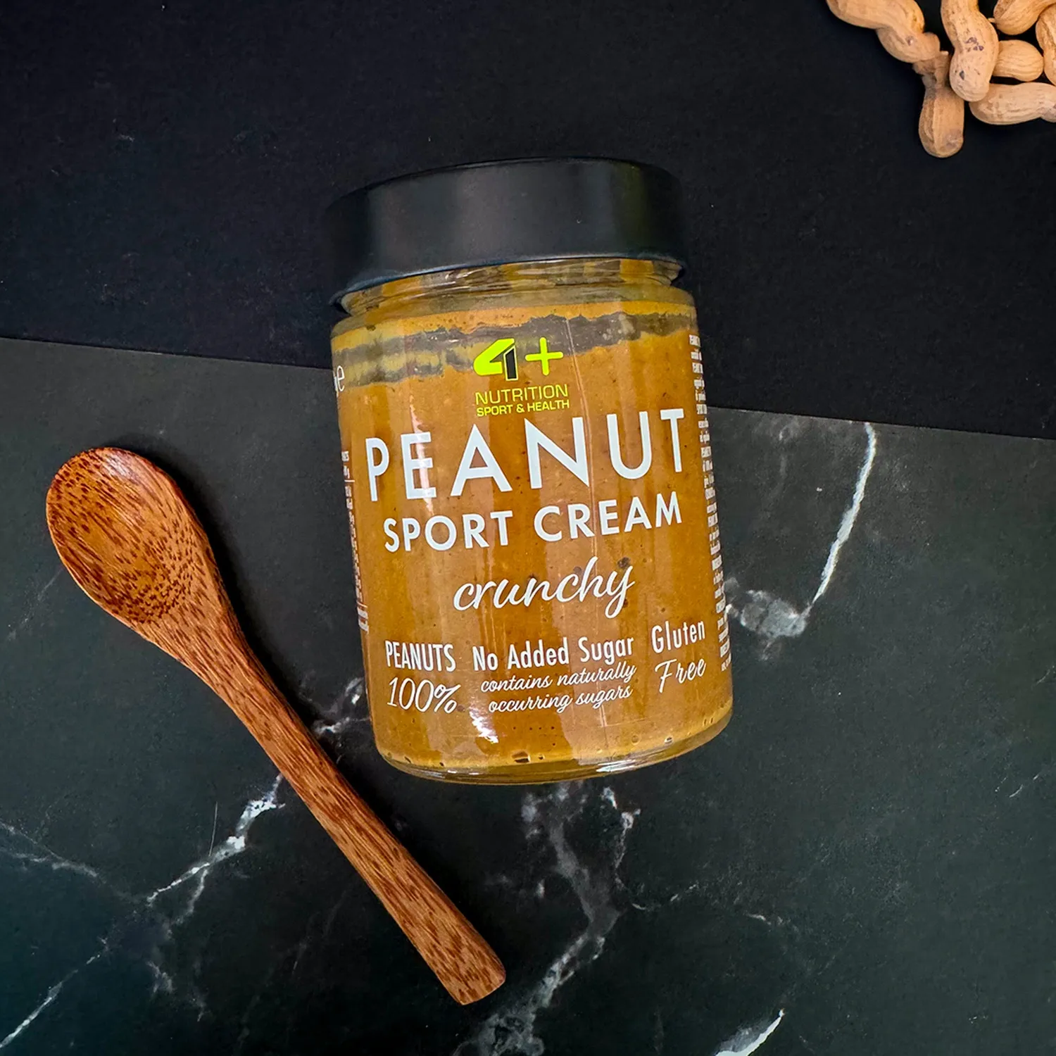 4 Plus Nutrition Peanut Sport Cream crema arachidi crunchy 300 g