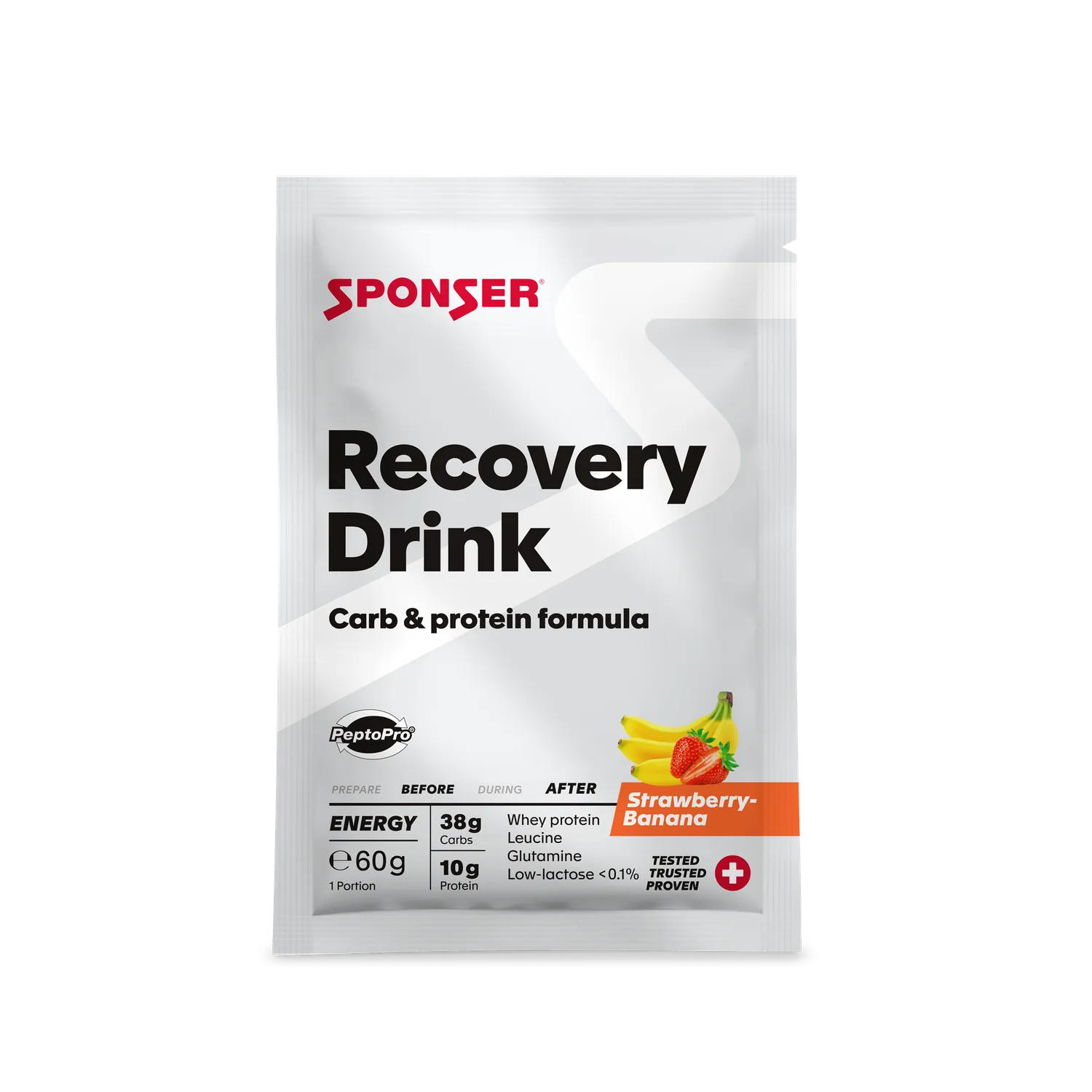 Sponser Recovery Drink fragola-banana proteine 60g bustina