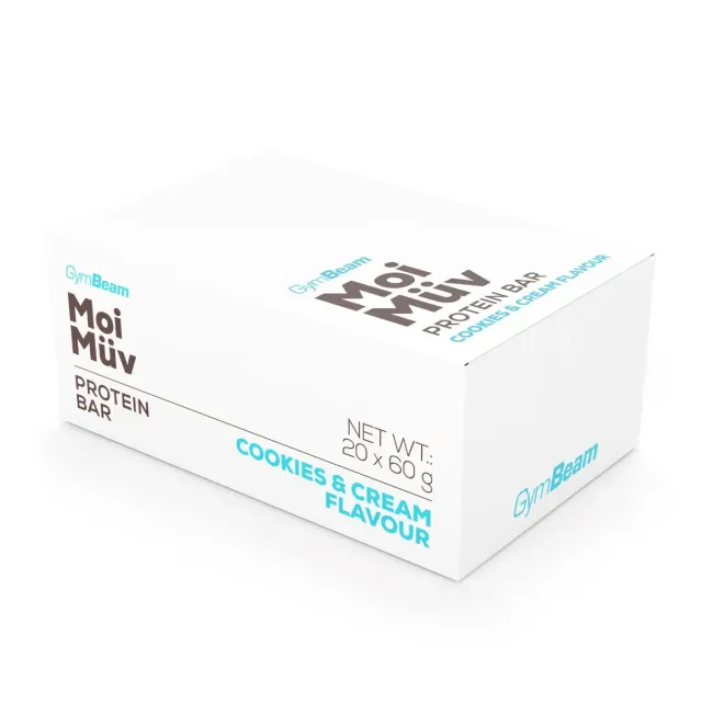 GymBeam MoiMüv barretta proteica cookie cream 24x60g
