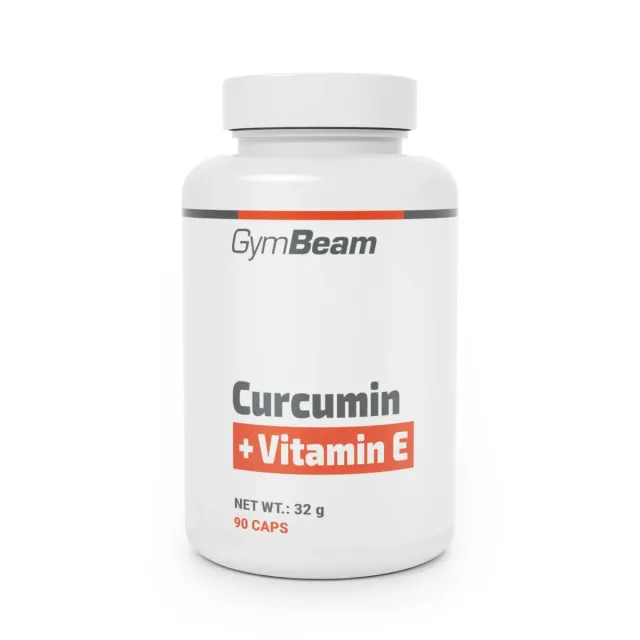 GymBeam Curcumina + Vitamina E Capsule 90 cps Antiossidante