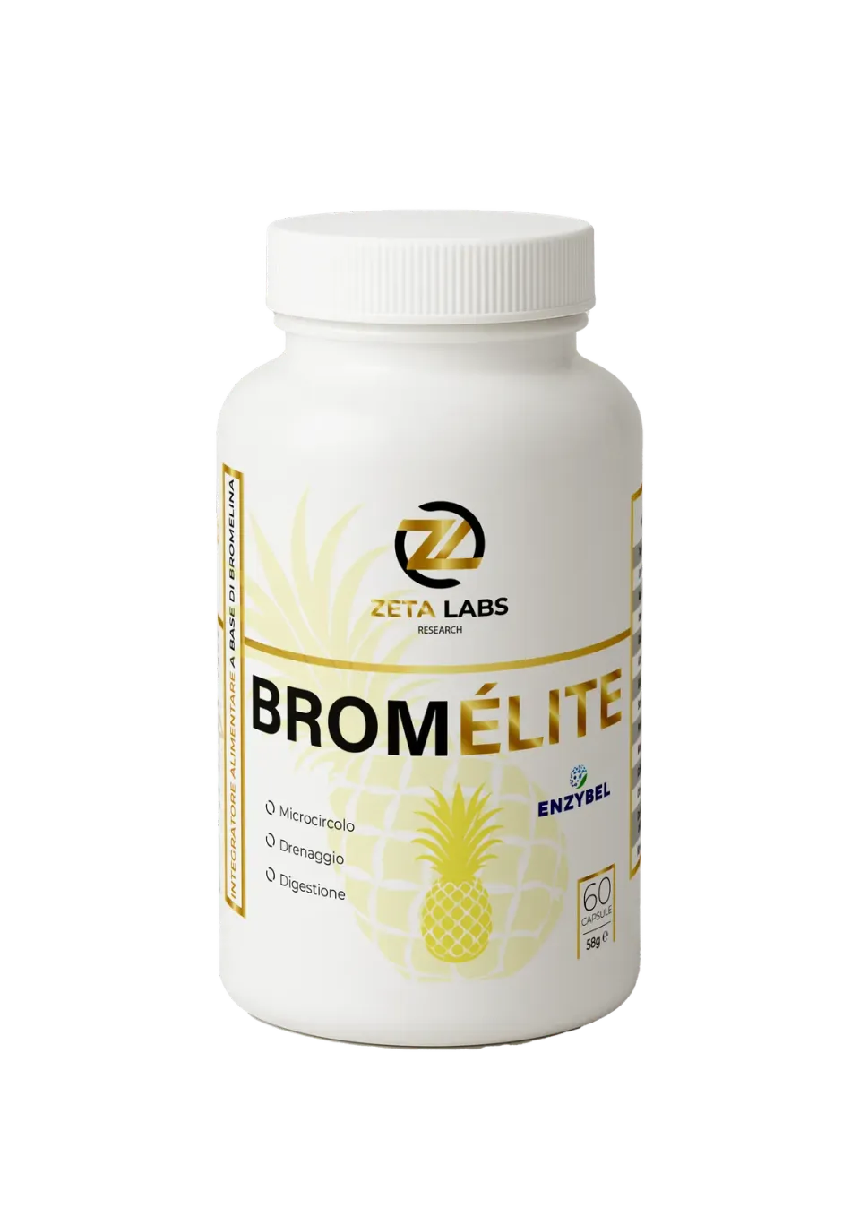 Zeta Labs Elite Bromelite Bromelina 60 Compresse