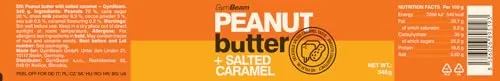 GymBeam Burro di Arachidi Caramello Salato 340 g