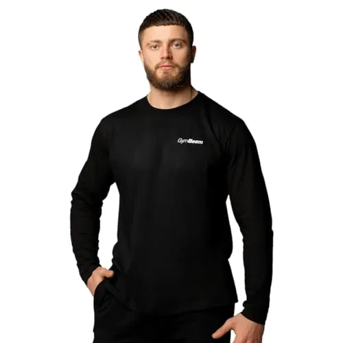GymBeam Maglia Uomo Basic Maniche Lunghe cotone